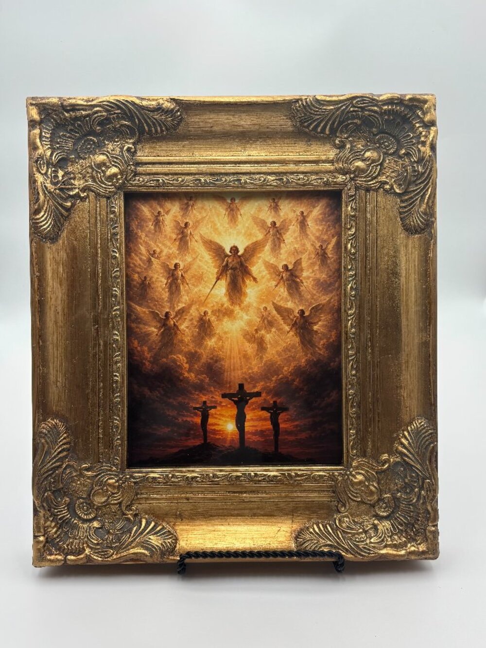 Angels Stood Ready 8x10 Unframed Christian Fine Art Print with Devotional